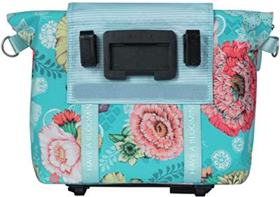 Basil bloom field fietshandtas mik-kf-hook, blauw, 8-11l - thumbnail