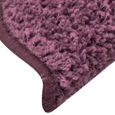 VidaXL Trapmatten 30 st 56x17x3 cm donkerpaars halfrond