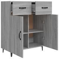 Dressoir 69,5x34x90 cm bewerkt hout grijs sonoma eikenkleurig - thumbnail
