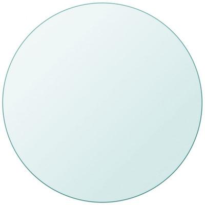 Tafelblad van gehard glas 800 mm rond