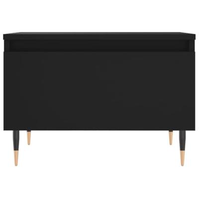 Salontafels 2 st 50x46x35 cm bewerkt hout zwart
