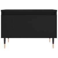 Salontafels 2 st 50x46x35 cm bewerkt hout zwart - thumbnail