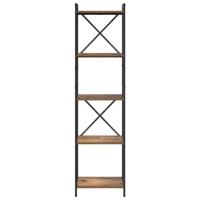 Boekenkast Oud hout 40 x 30 x 153 cm Bewerkt hout - thumbnail