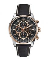 Horlogeband Guess X81007G2S Leder Zwart - thumbnail