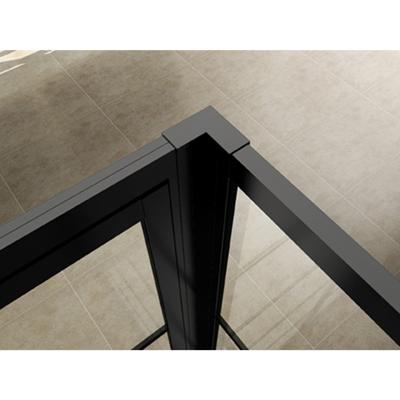 Koppelset Wiesbaden Horizon voor Inloopdouche Met Nisdeur 200x4.7 cm Mat Zwart Koppelset Wiesbaden Horizon voor Inloopdouche Met Nisdeur 200x4.7 cm Mat Zwart