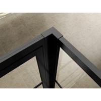 Wiesbaden Koppelset Horizon voor Inloopdouche Met Nisdeur 200x4.7 cm Mat Zwart - thumbnail