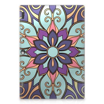 Lenovo Tab 10 | Tab 2 A10-30 | Siliconen hoesje | Purple Flower Lenovo Tab 10 | Tab 2 A10-30 | Siliconen hoesje | Purple Flower