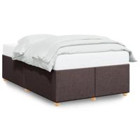 Bedframe zonder matras 120x190 cm stof donkerbruin - thumbnail
