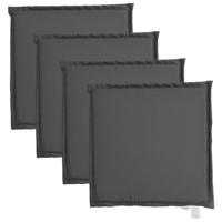 VidaXL Tuinzitkussens 4 st vierkant 45x45x2 cm antracietkleurig - thumbnail