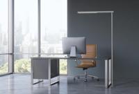 Vloerlamp maul jet led hoog 195cm aluminium - thumbnail
