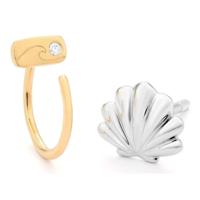 Oorbellen Dames Secrecy E8215CDAWW900 Sterling zilver 1,5 cm - thumbnail