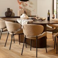 Eleonora Organische Eettafel 'Jordy' Mangohout, 200 x 110cm - thumbnail