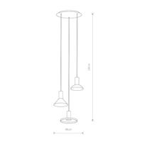 Lyora 3-lichts hanglampHermanos zwart - 10905 - thumbnail