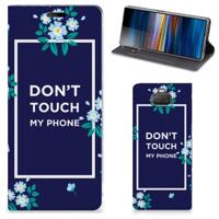 Sony Xperia 10 Design Case Flowers Blue DTMP - thumbnail