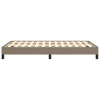 Bedframe zonder matras 120x190 cm stof taupe - thumbnail