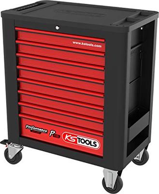 KS Tools 8731008 Werkplaatswagen Plaatstaal Kleur (specifiek): Zwart, Rood KS Tools 8731008 Werkplaatswagen Plaatstaal Kleur (specifiek): Zwart, Rood