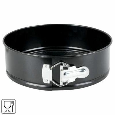 (R) Springvorm rond zwart 17 cm | 12 stuks