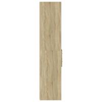 Hoge kast 45x42,5x185 cm bewerkt hout sonoma eikenkleurig - thumbnail