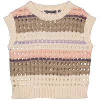 LEVV Meisjes spencer - Kirsti - AOP grijs gestrept - thumbnail