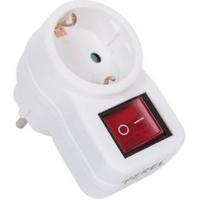 1-Voudige stekkeradapter met schakelaar en randaarde - thumbnail