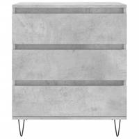 Dressoir 60x35x70 cm bewerkt hout betongrijs - thumbnail