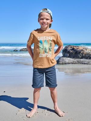 Bermuda jongens 5 zakken marineblauw