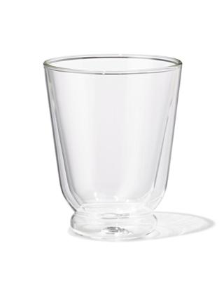 HEMA Mok 330ml borosilicaatglas dubbelwandig (transparant)