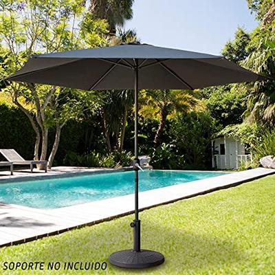 Parasol Aktive 300 x 245 x 300 cm Antraciet Ø 300 cm
