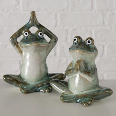 Boltze Home figuur steffo kikker h14cm