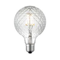 Edison Vintage LED filament lichtbron Globe - Helder - G95 Deco - Retro LED lamp - 9.5/9.5/13.5cm - geschikt voor E27 fitting - Dimbaar - 4W 440lm 3000K - warm wit licht - thumbnail