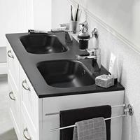 Wastafel Tiger S-line Oval 120 cm Mat Zwart - thumbnail