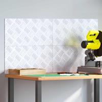 VidaXL Trap tread rechthoekig 4 pcs zilver 50 x 25 cm aluminium - thumbnail