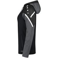 JAKO 6722 Sweater Met Kap Performance - Zwart/Antra Light - L - thumbnail