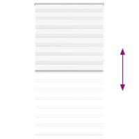 Duo rolgordijn 120 x 230 cm wit - thumbnail