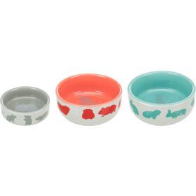 TRIXIE VOERBAK CAVIAMOTIEF KERAMIEK ASSORTI 250 ML 11 CM