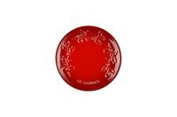 LE CREUSET - Holly collection - Bord 19cm Kersenrood - thumbnail