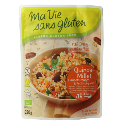 Ma Vie Sans Quinoa gierst rode bonen & groente glutenvrij bio 220 Gram