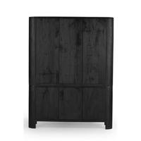 Giga Meubel - Wandkast Tony Zwart 150cm Mangohout - thumbnail