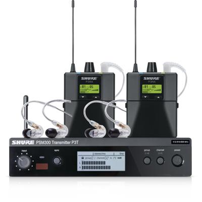 Shure PSM300 Twin Pack Pro in-ear monitoring (T11: 863-865 MHz)