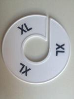 Maatring 11 cm wit/zwart XL - thumbnail