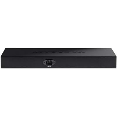 TRENDnet TPE-TG160G 16-poorts Gigabit PoE + -switch, 16 x Gigabit PoE + poorten, 246 W PoE prestatiebudget, 32 Gbit/s switchingcapaciteit, desktopswitch, ethernet-netwerkschakelaar, metaal