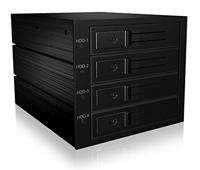 ICY BOX IB-564SSK, Backplane, 4x 3,5 SAS/SATA (I/II/III) HDD in 3x 5,25 Einschübe, Hot 3.5 inch HDD-inbouwframe - thumbnail