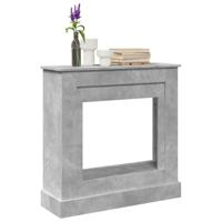 Haardombouw 90x30x90 cm bewerkt hout betongrijs - thumbnail