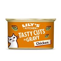 Lily's Kitchen Cuts in gravy kip natvoer kat 1 tray (24 x 85 g) - thumbnail