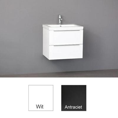 Badkamermeubelset Sanilux Senza Keramiek 60x47x50 cm Antraciet (1 kraangat)