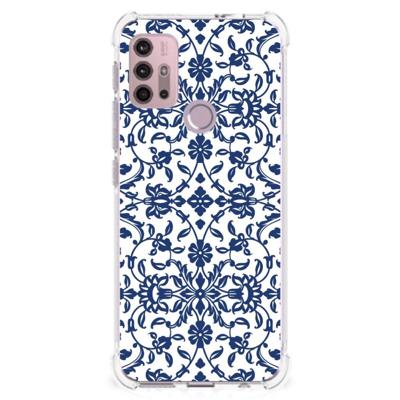 Motorola Moto G30 | G20 | G10 Case Flower Blue Motorola Moto G30 | G20 | G10 Case Flower Blue