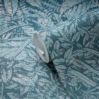 Livingwalls Smart Surfaces - Blauw - Floraal - 395603 - thumbnail