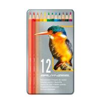 Bruynzeel 12 kleurpotloden in blik - ijsvogel - thumbnail
