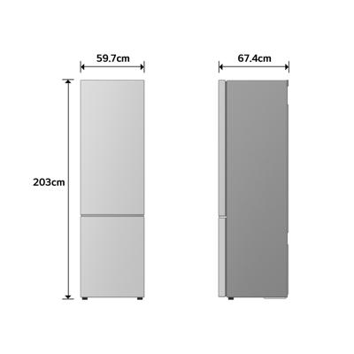 LG GBBS322CPY Koel-vriescombinatie