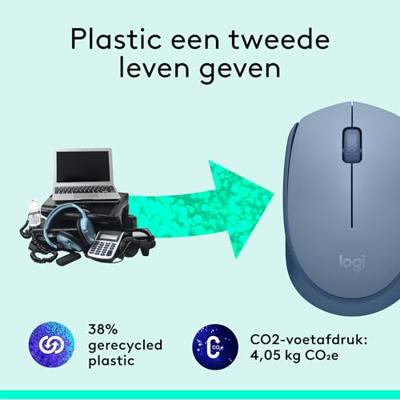 Logitech M171 Blauw Draadloze Muis Logitech M171 Blauw Draadloze Muis